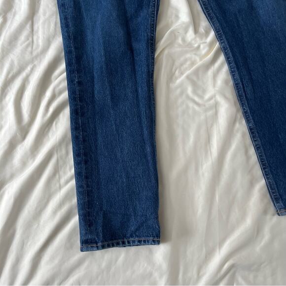Agolde Dark Wash High Rise Straight Crop Buttonfly Jeans Women’s 26/2 - Picture 5 of 10